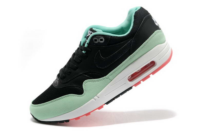 Nike Air Max 1 87 fourrure Chaussures Hommes Noir Bleu (3)